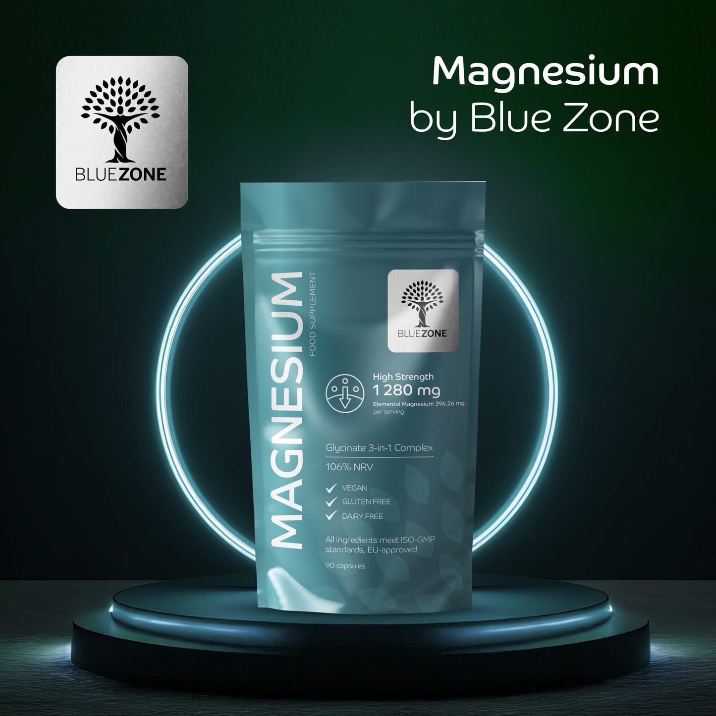 Magnesium Glycinate 3-in-1 Complex 106% NRV That Powers More Than Muscle