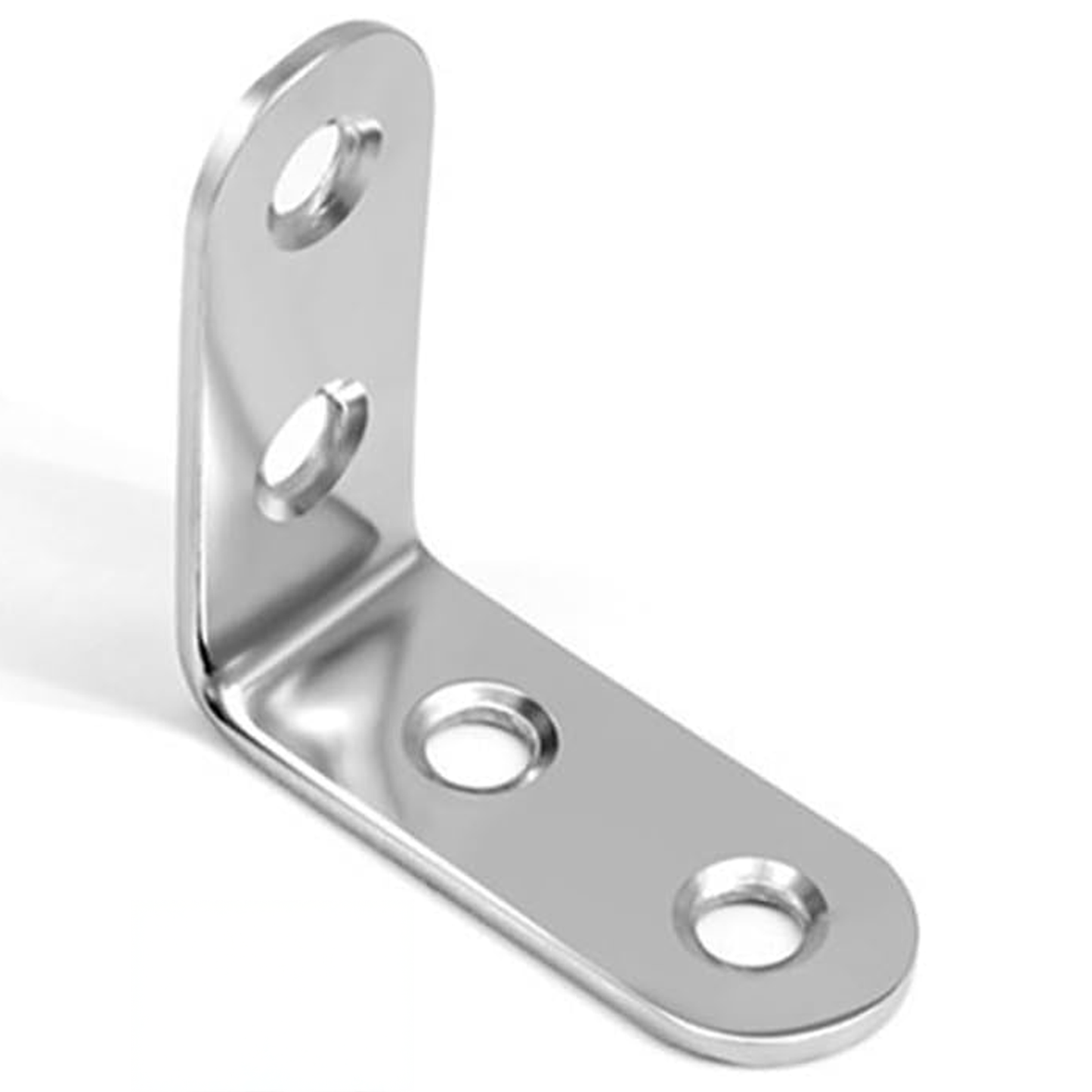 Angle Brackets, Corner Brace Zinc Plated Steel L Shape T2mm Metal Plate Repair Bracket