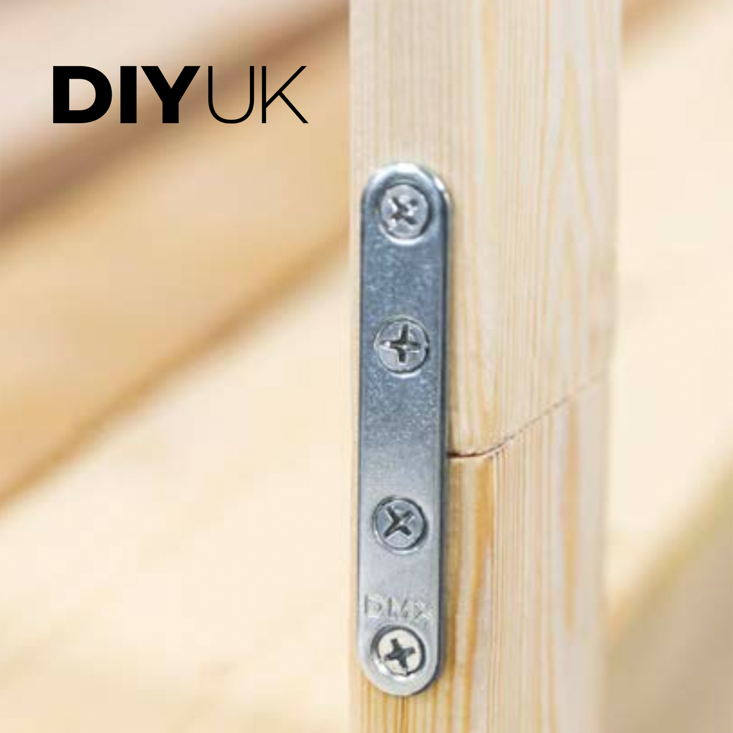 Flat Brackets For Wood, Straight Brace, Mending Plates Premium Steel Galvanised Connecting Repair Fixing