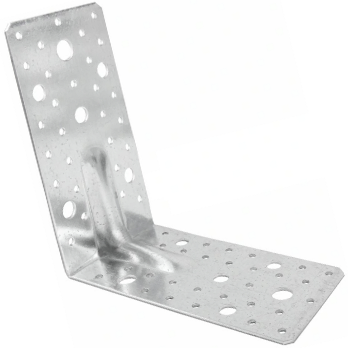 DIYUK Angle Bracket Heavy Duty 2.5mm Galvanised Steel Metal Corner Braces for Joining, Bracing, and Reinforcing