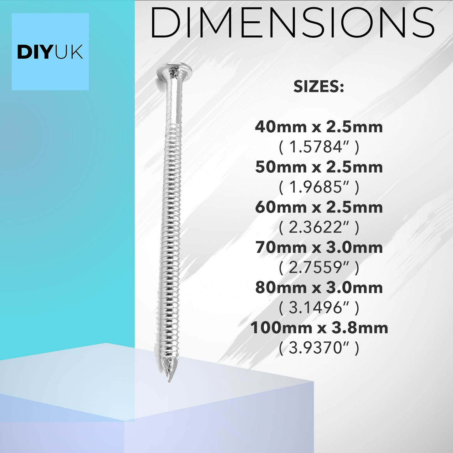 Ring Shank Nails Galvanised Annular Nail Steel Zinc for Secure Wood