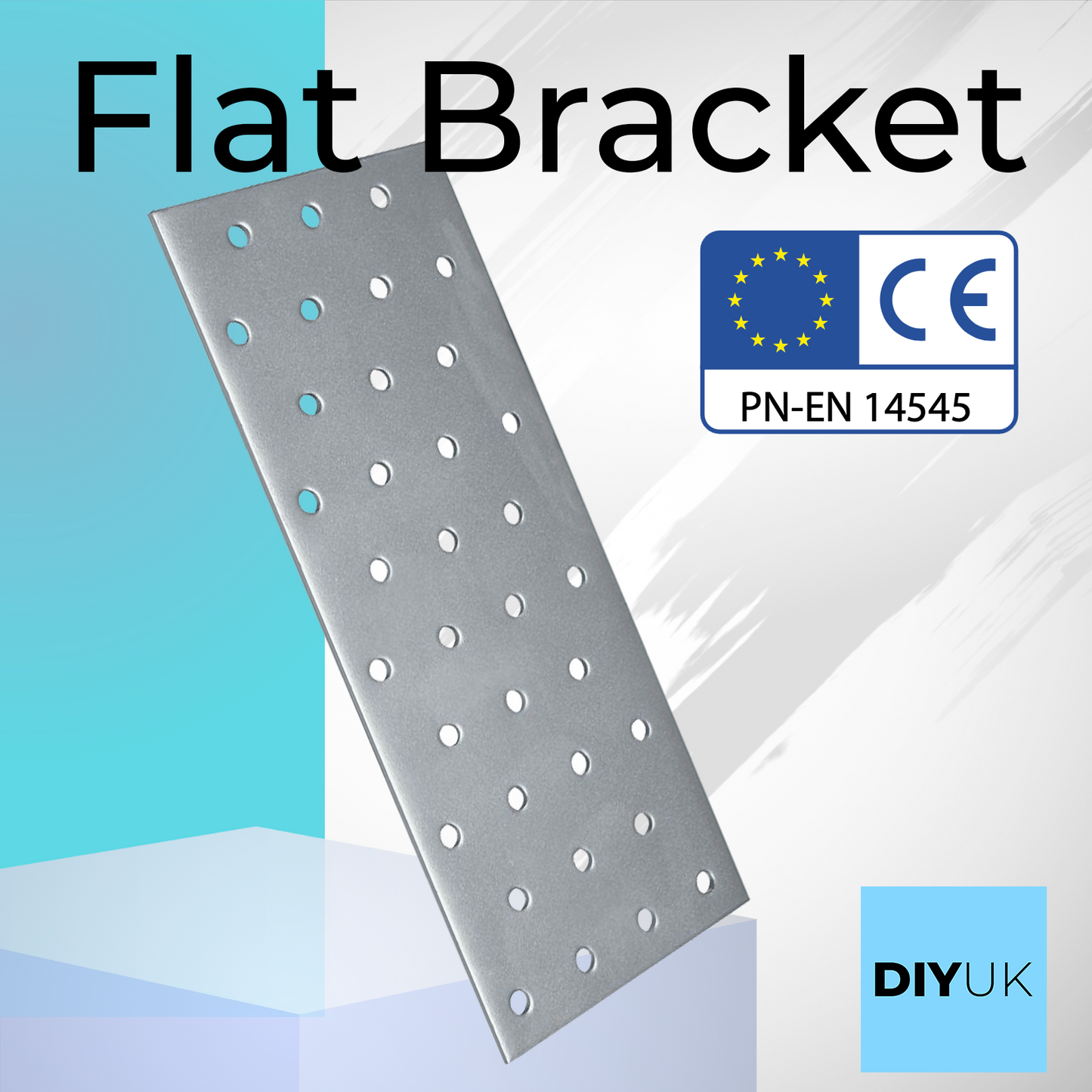 Heavy Duty Galvanised Steel Flat Mending Connecting Plate Joining Bracket
