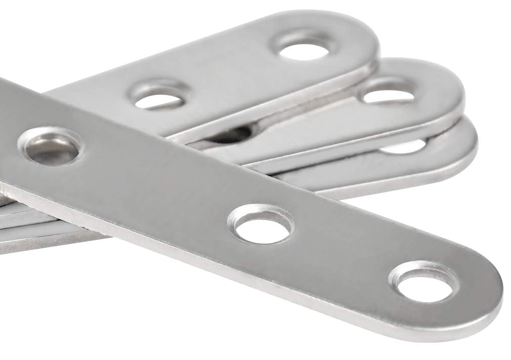 Flat Brackets For Wood, Straight Brace, Mending Plates Premium Steel Galvanised Connecting Repair Fixing