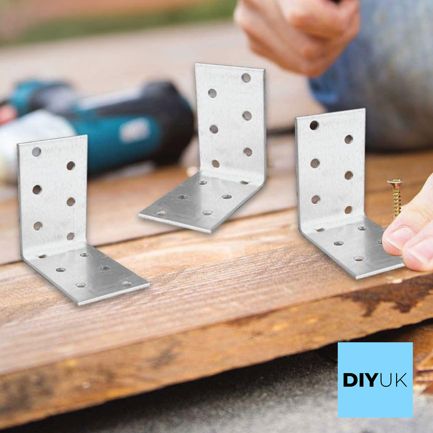 Angle Bracket Corner Brackets Heavy Duty Galvanised Steel for Structural Support