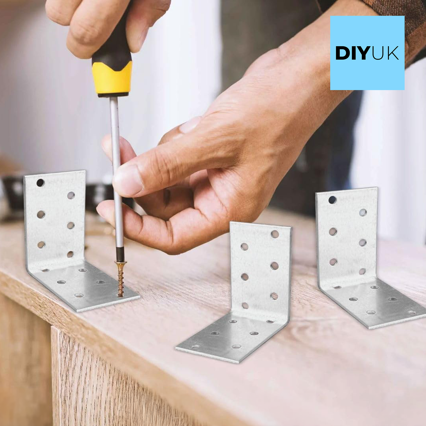 Angle Bracket Corner Brackets Heavy Duty Galvanised Steel for Structural Support