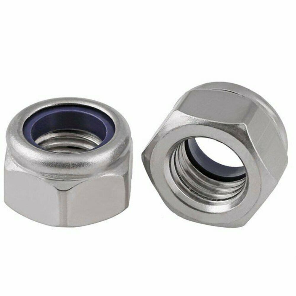 Locking Nuts Nylon Insert Lock Nut Steel Zinc Plated Nyloc DIN 985