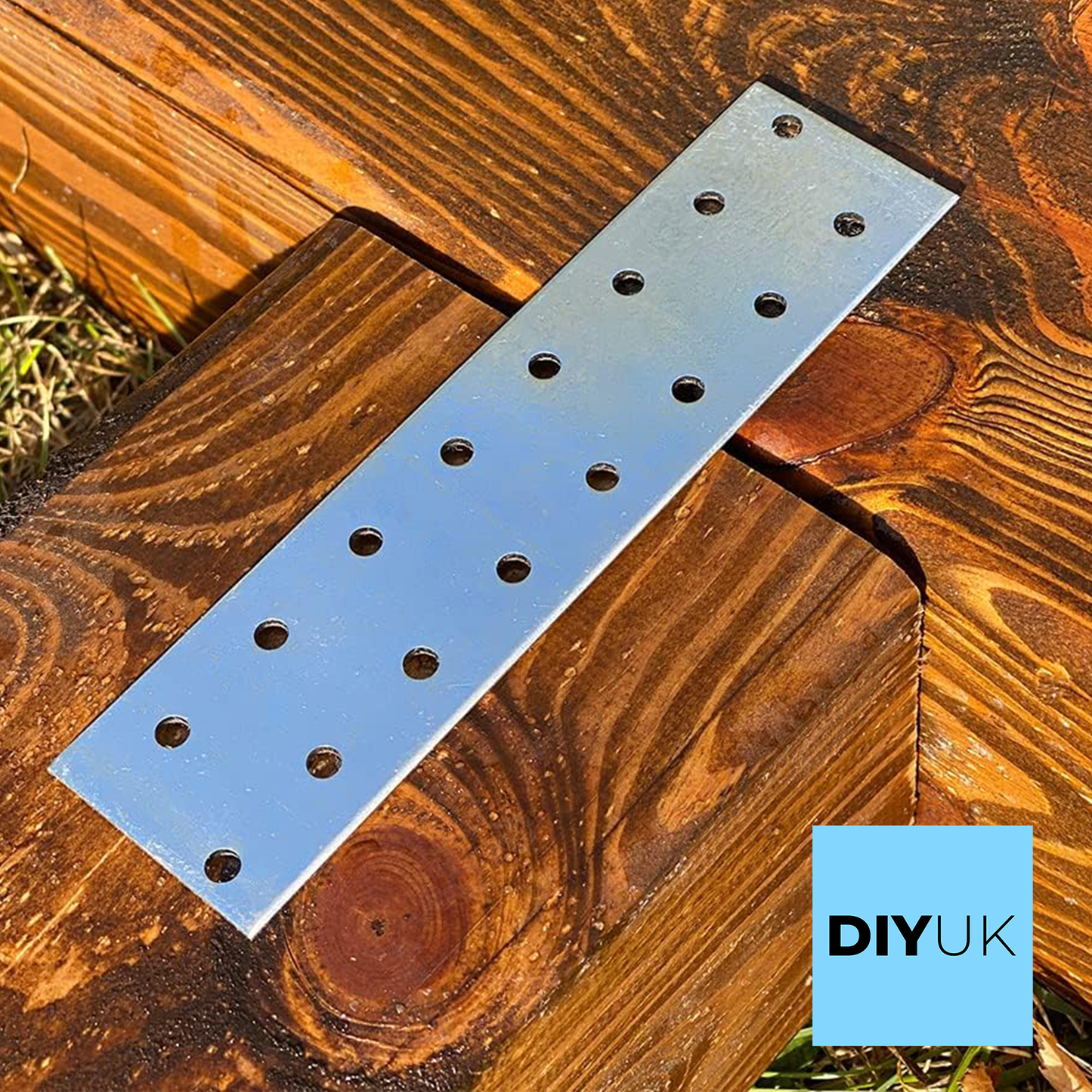 Heavy Duty Galvanised Steel Flat Mending Connecting Plate Joining Bracket