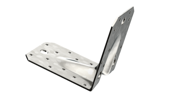DIYUK Angle Bracket Heavy Duty 2.5mm Galvanised Steel Metal Corner Braces for Joining, Bracing, and Reinforcing