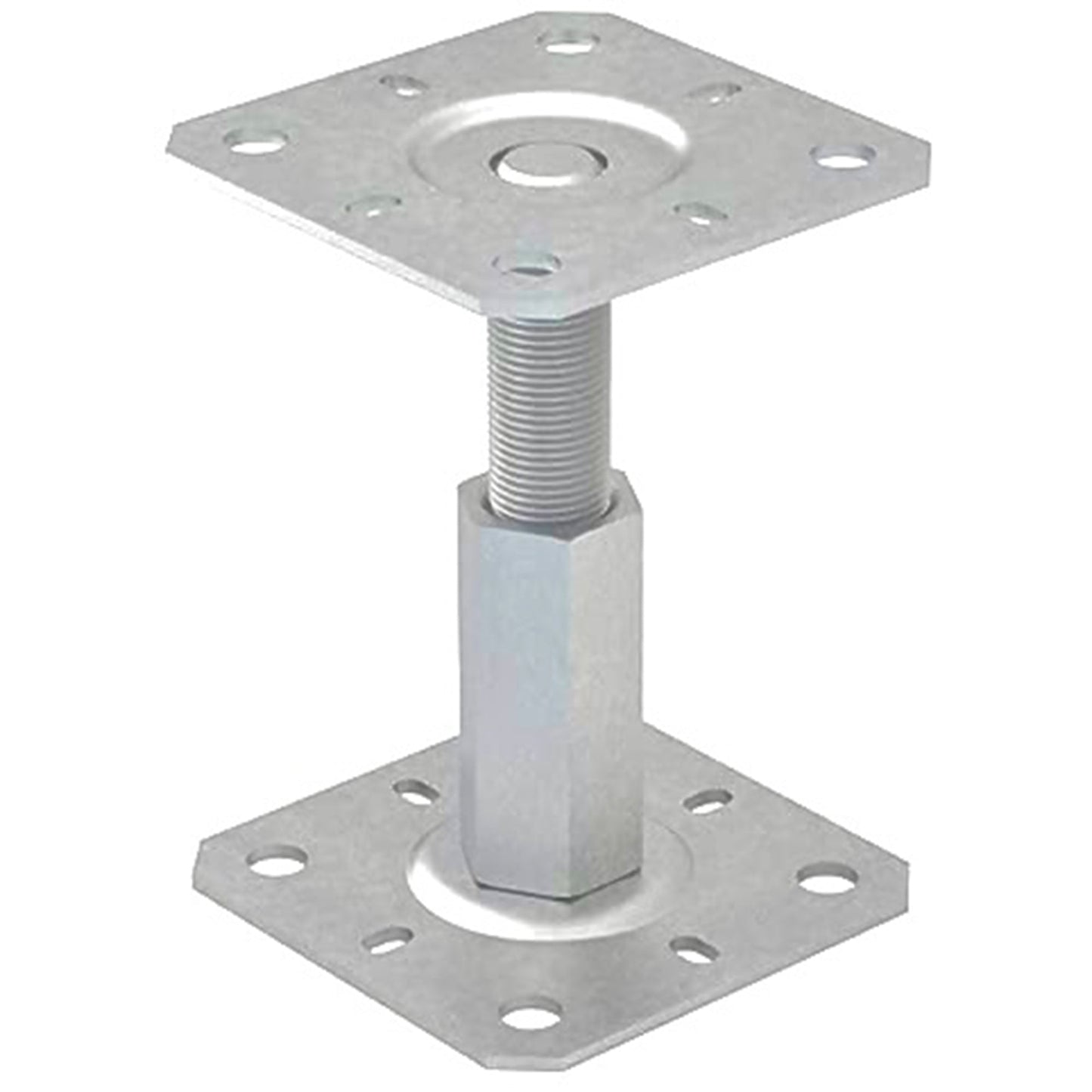 Fence Post Support Adjustable 100-150mm Repair Bracket Metal Bolt Down Heavy