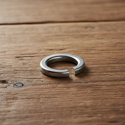 Split Lock Spring Washers DIN 127, A2 Stainless Steel, Helical Anti-Vibration Locking Washer