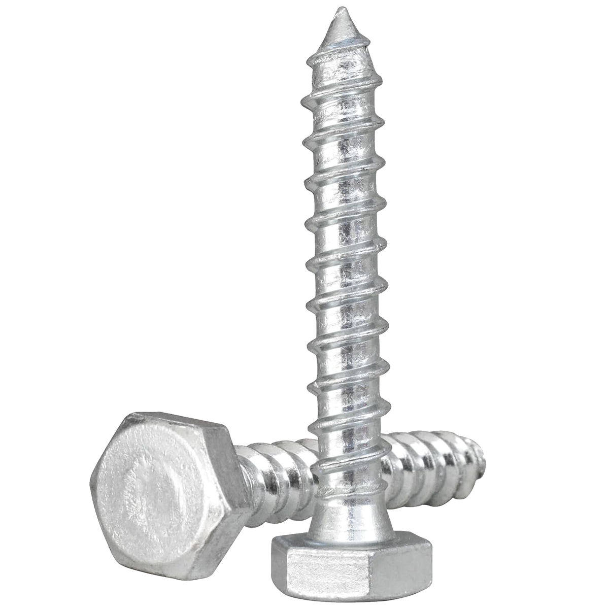 M10 10mm Coach Screws HEX Hexagon Head Lag Bolts Wood Screws Steel Zinc Plated DIN 571