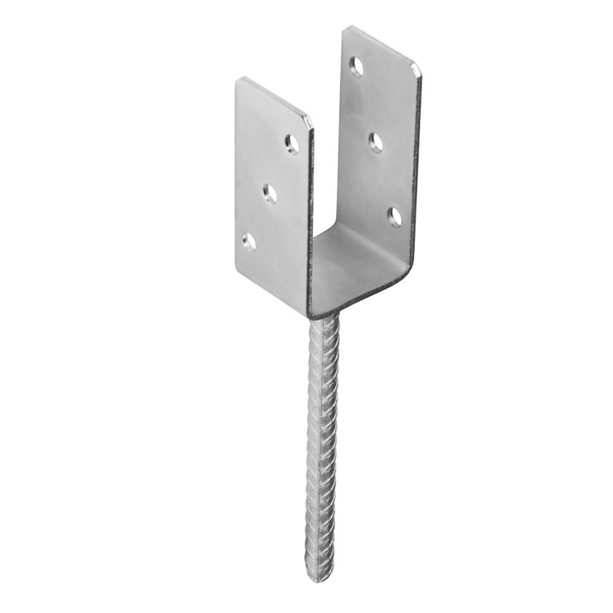 Heavy Duty U-Shape Post Support Base Bracket – Concrete-In Anchor