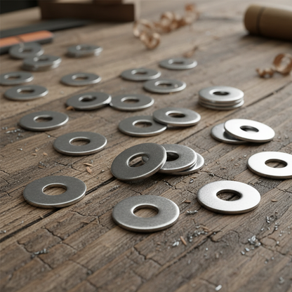 Penny Washers | Large Extra Wide Flat Repair Washers Form G | Steel with Bright Zinc Plated (BZP) Finish | DIN 9021 | Metric Sizes M4 to M30