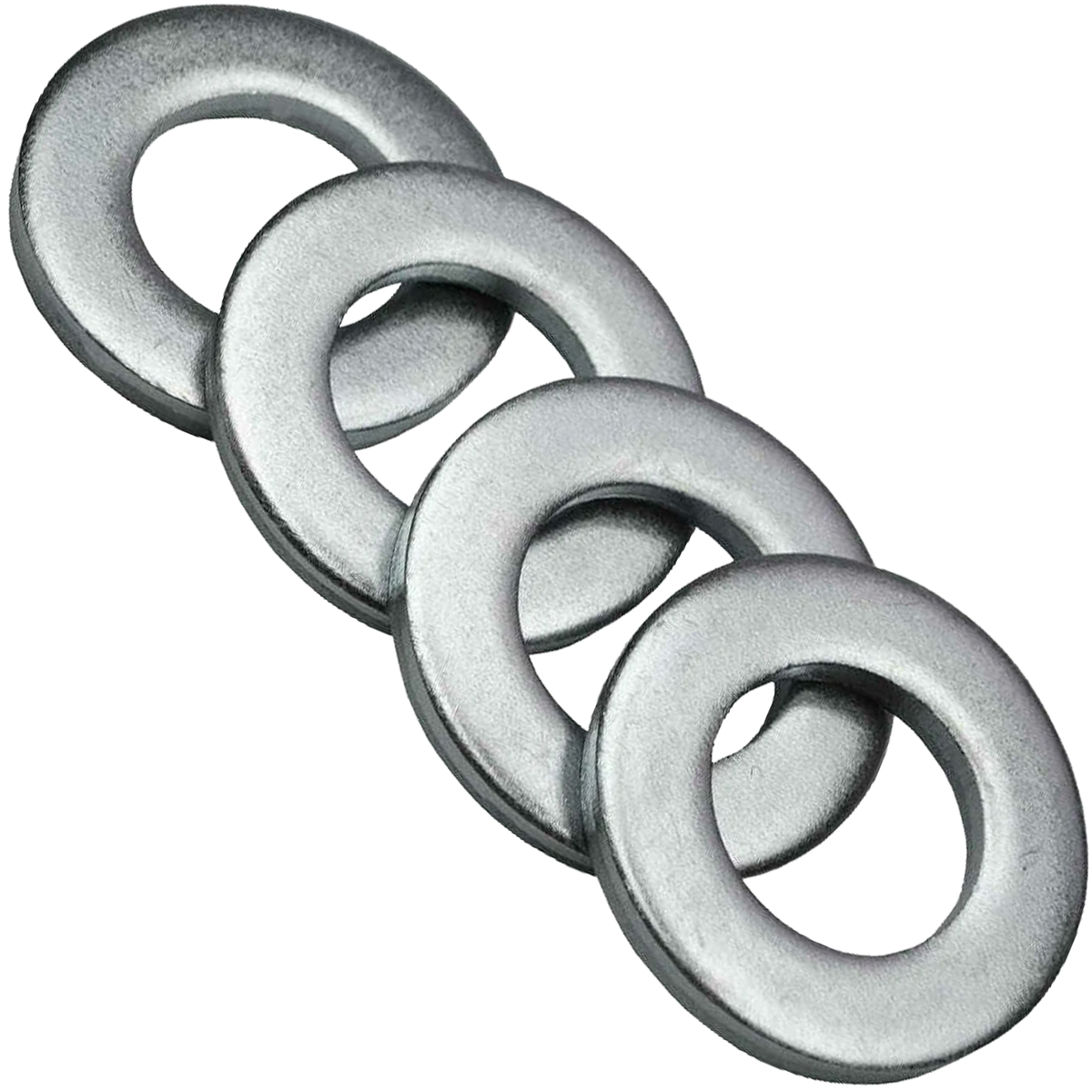 Flat Washers DIN 125 Form A, Steel Zinc Plated (ISO 7089), M3 to M36 - DIYUK