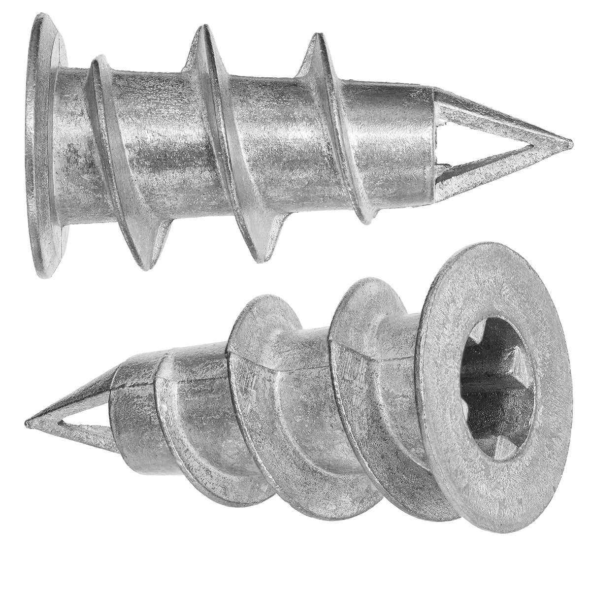 Zinc Metal Self-Drilling Plasterboard Wall Anchors Heavy Duty | Quick No Drill Drywall Plugs Speed Plug - DIYUK
