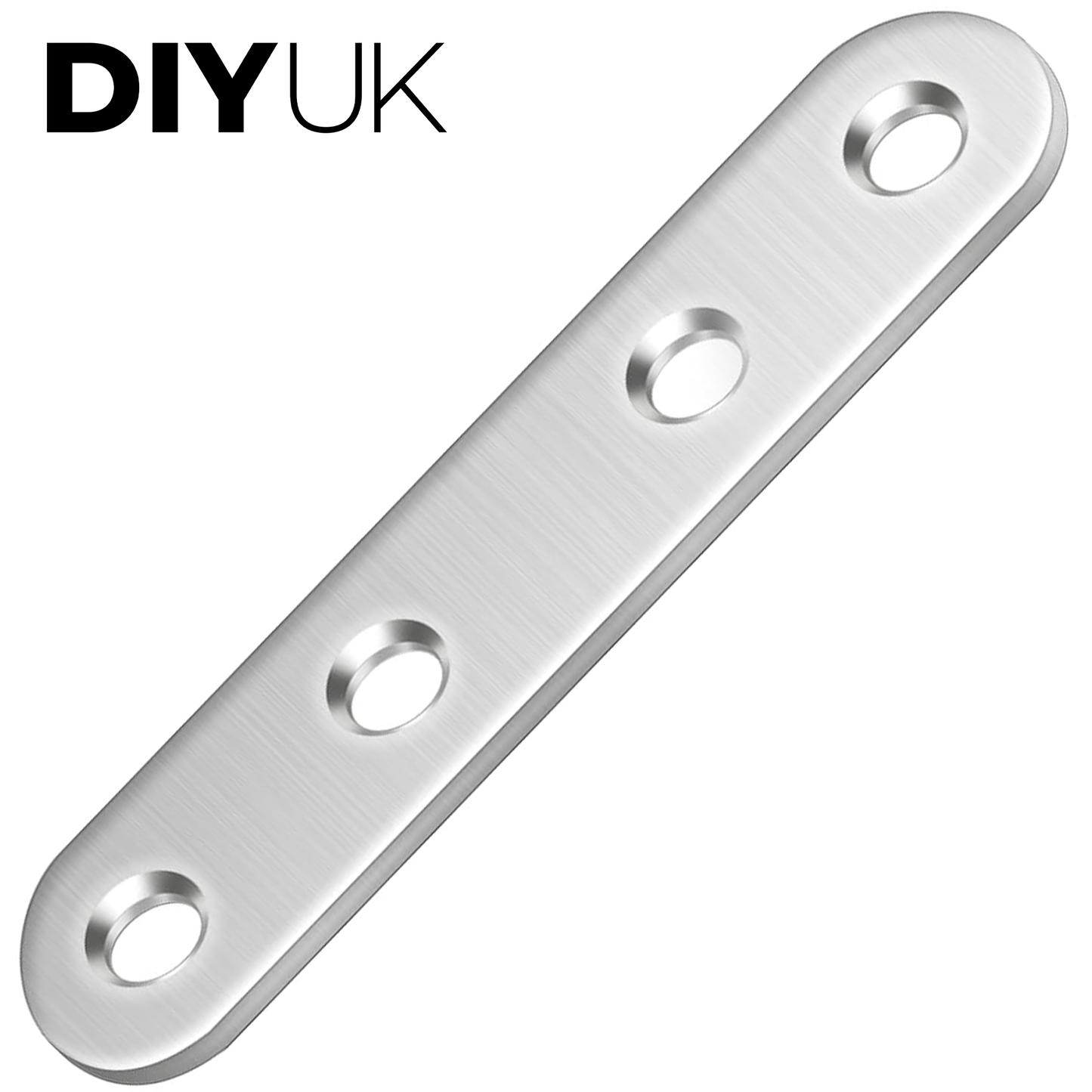 Flat Brackets For Wood, Straight Brace, Mending Plates Premium Steel Galvanised Connecting Repair Fixing