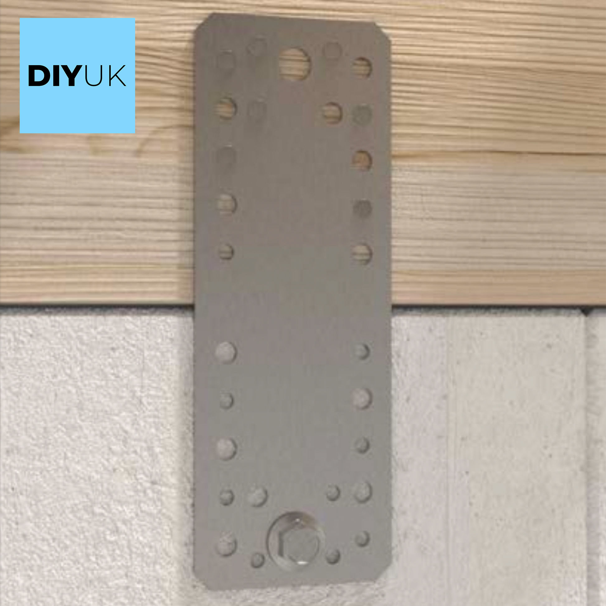 Steel Flat Metal Brackets 2.5mm Joining Mending Plates for Repairing Wood