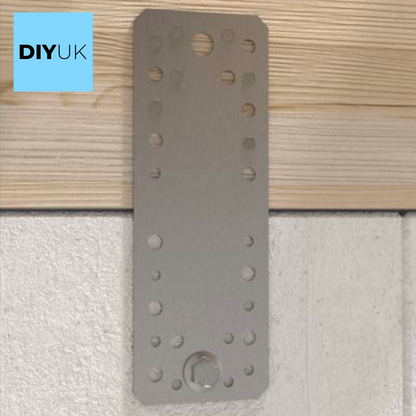 Steel Flat Metal Brackets 2.5mm Joining Mending Plates for Repairing Wood