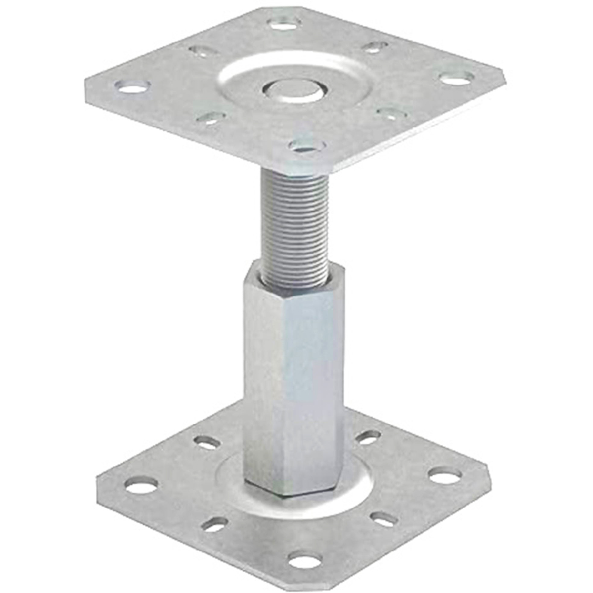 Fence Post Support Adjustable 100-150mm Repair Bracket Metal Bolt Down Heavy