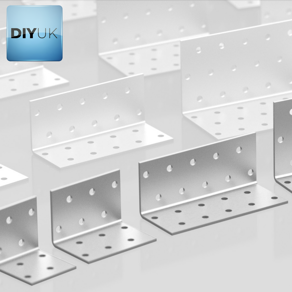 Heavy Duty Galvanised Angle Brackets - 2.0mm Steel L Corner Brace