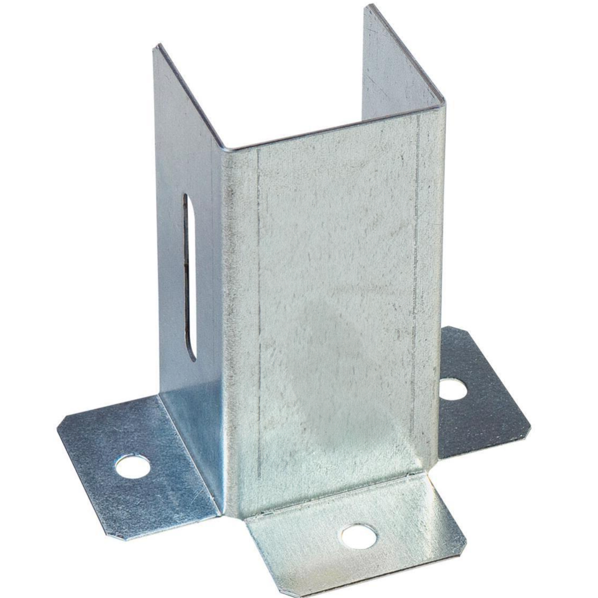 Galvanised Post Support Foot Bracket Open Shoe Heavy Duty for Fence Fixing