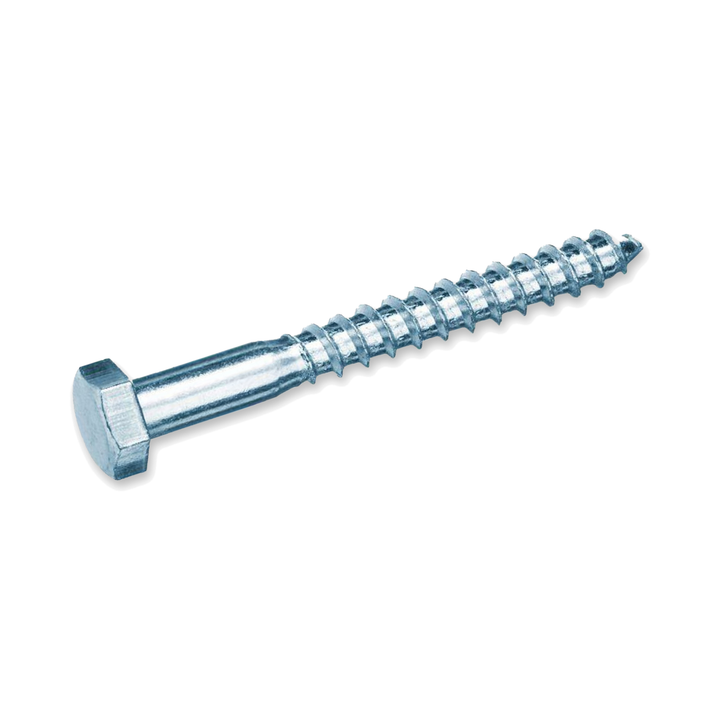 M8 (8mm) Hex Head Coach Screws - Heavy Duty BZP Timber Fasteners