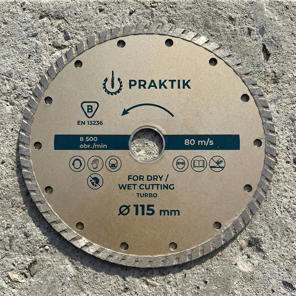 115mm Turbo Diamond Blade | 2.2mm Heavy Duty Disc for Porcelain & Stone