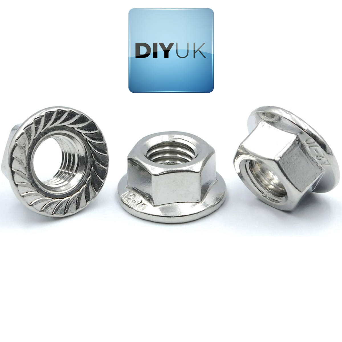 Serrated Flange Nuts Hex Flanged Nut A2 Stainless Steel DIN 6923