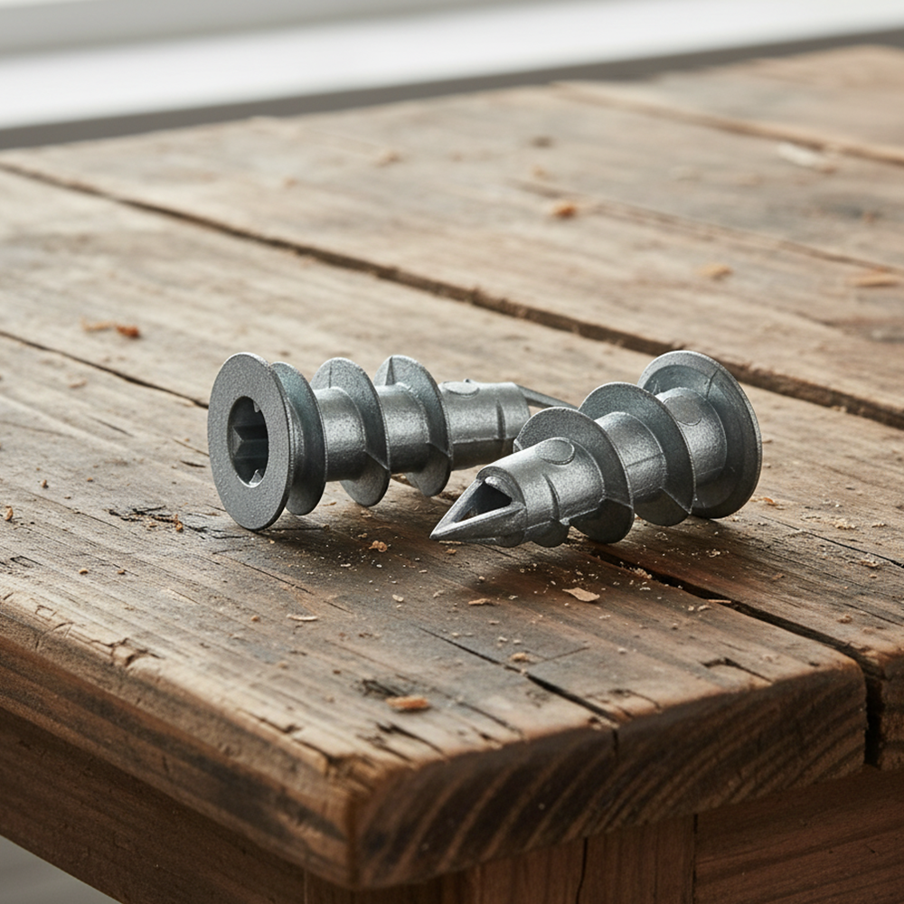 Zinc Metal Self-Drilling Plasterboard Wall Anchors Heavy Duty | Quick No Drill Drywall Plugs Speed Plug - DIYUK