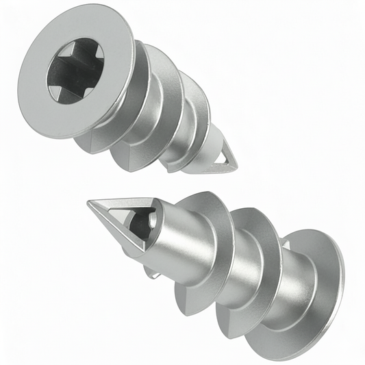 Zinc Metal Self-Drilling Plasterboard Wall Anchors Heavy Duty Driva | Quick No Drill Drywall Plugs Speed Plug