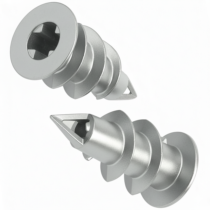 Zinc Metal Self-Drilling Plasterboard Wall Anchors Heavy Duty | Quick No Drill Drywall Plugs Speed Plug - DIYUK