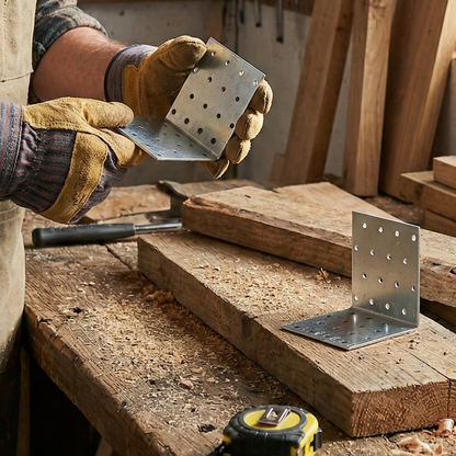 Heavy Duty Angle Brackets | 2mm Galvanised Steel L Corner Brace