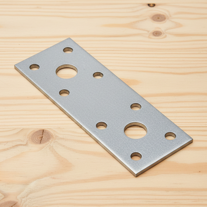 Steel Flat Metal Brackets 2.5mm Joining Mending Plates for Repairing Wood