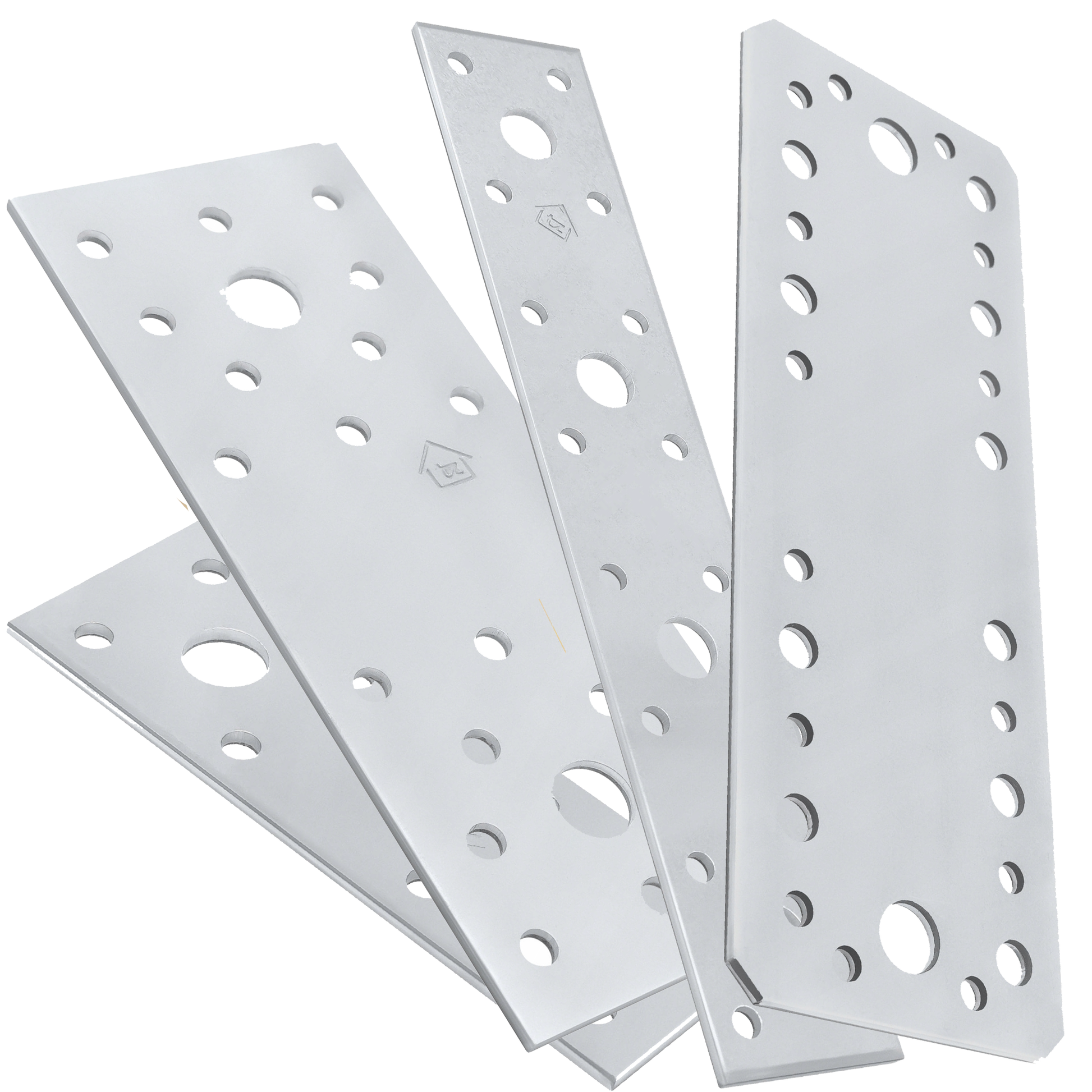 Flat Joining Metal Plates Brackets 2.5mm Galvanised Steel