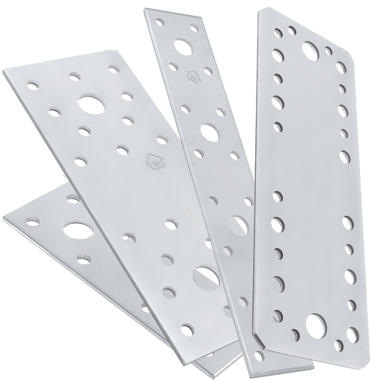 Flat Joining Metal Plates Brackets 2.5mm Galvanised Steel