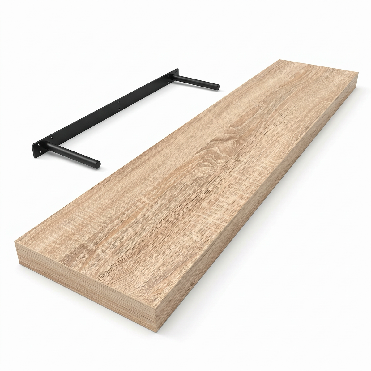 Floating wall shelf, sonoma oak finish, main product photo