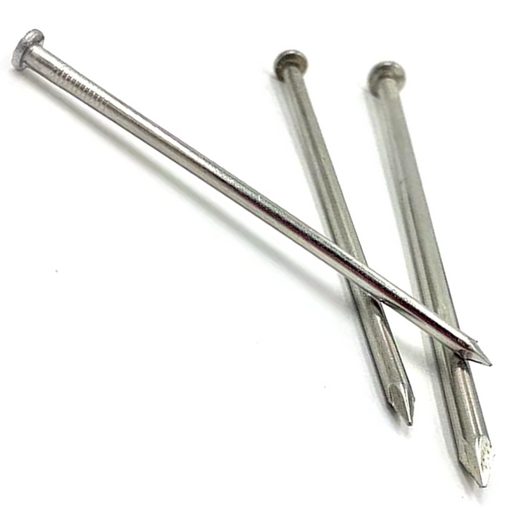 DIYUK Galvanised Zinc-Plated Round Head Nails for Wood, Corrosion Resistant for Outdoor Timber