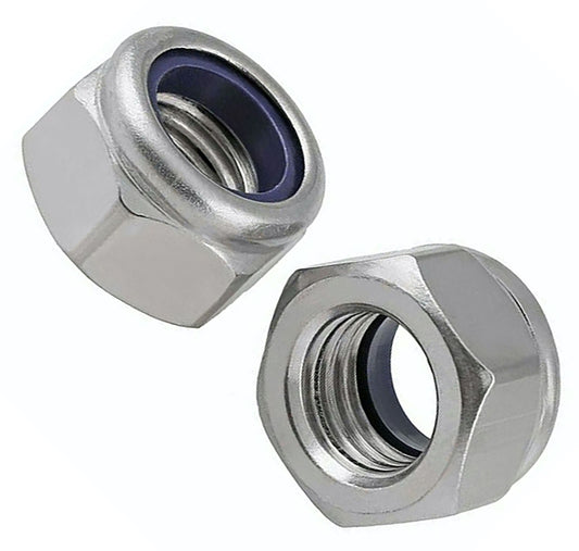 Locking Nuts Nylon Insert Lock Nut Steel Zinc Plated Nyloc DIN 985