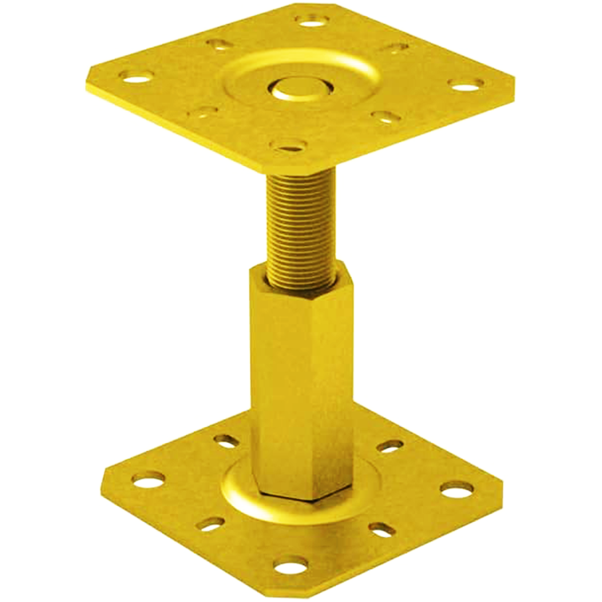 Fence Post Support Adjustable 100-150mm Repair Bracket Metal Bolt Down Heavy