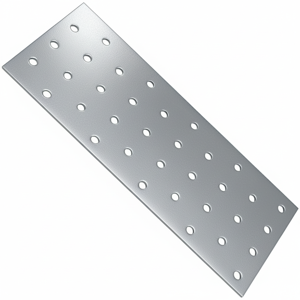Heavy Duty Galvanised Steel Flat Mending Connecting Plate Joining Bracket