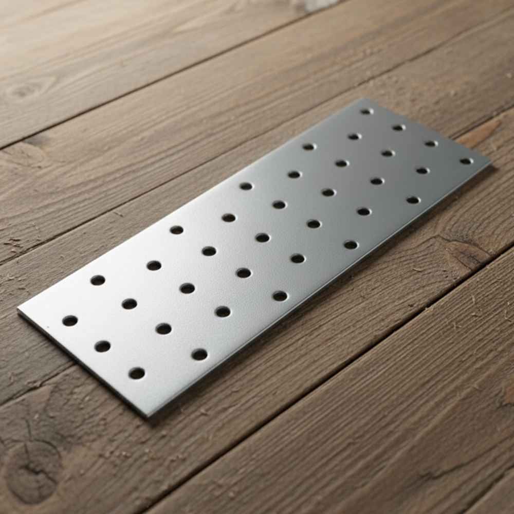 Heavy Duty Galvanised Steel Flat Mending Connecting Plate Joining Bracket