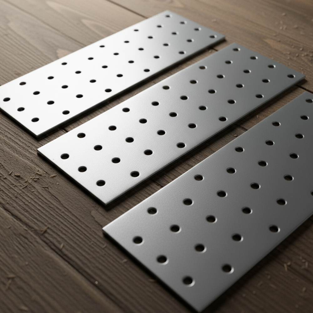 Heavy Duty Galvanised Steel Flat Mending Connecting Plate Joining Bracket