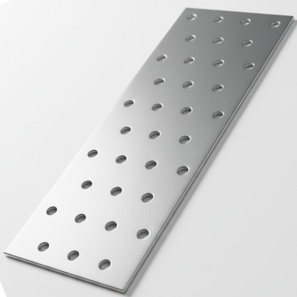 Heavy Duty Galvanised Steel Flat Mending Connecting Plate Joining Bracket