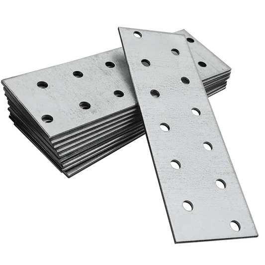 Heavy Duty Galvanised Steel Flat Mending Connecting Plate Joining Bracket