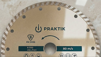 115mm Turbo Diamond Cutting Disc for Angle Grinders (4.5") – Heavy Duty 2.2mm Thick Blade for Porcelain, Granite, Stone & Ceramic Tiles – Professional Wet & Dry Masonry Cutter (22.23mm Bore) – EN13236 Certified