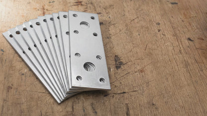 Flat Joining Plate | Flat Bracket Heavy Duty Z275 Galvanised 2.5mm Structural Connector | CE EN 14545