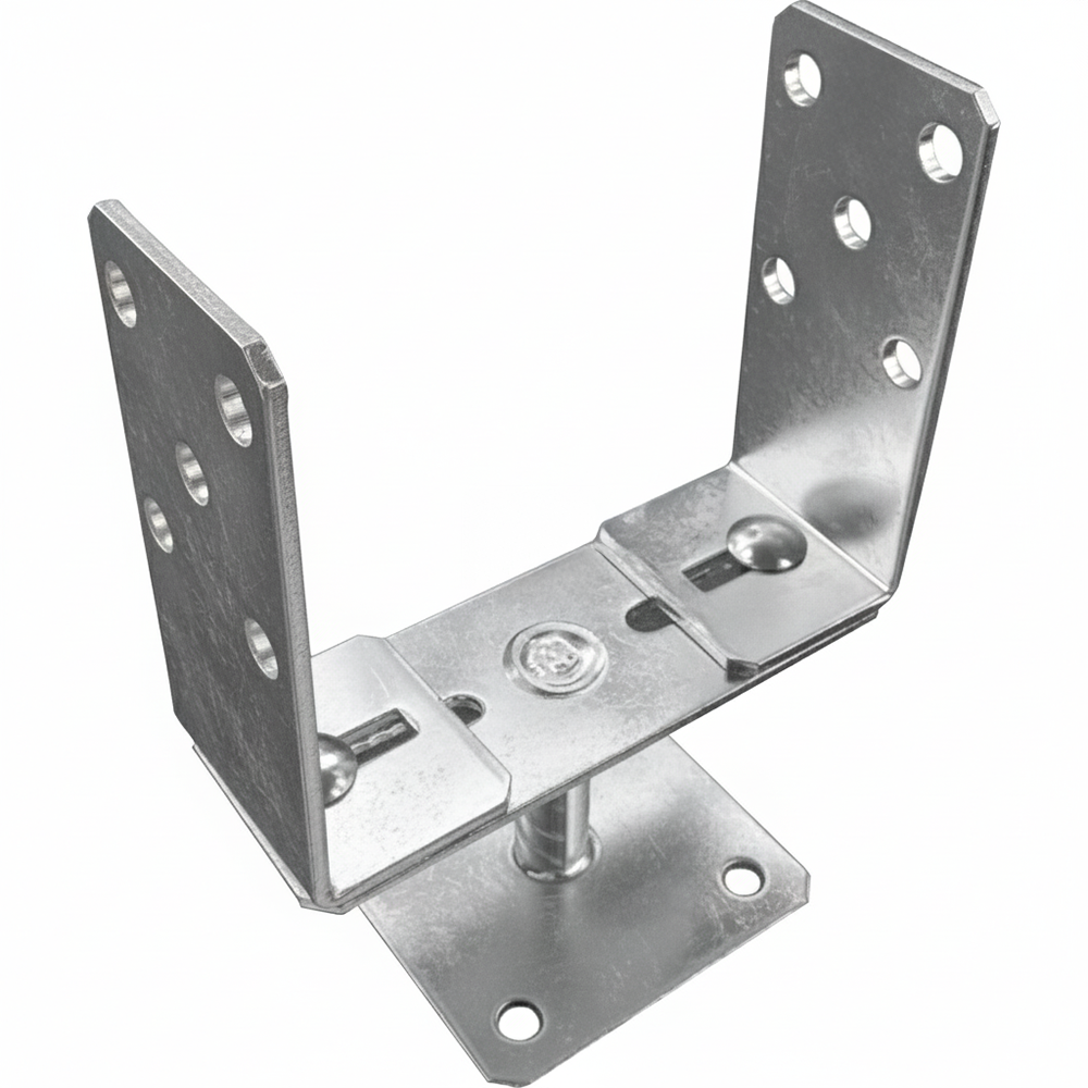 Adjustable Metal Brackets for Fence Post Repair to Concrete, Decking Support DIYUK - DIYUK