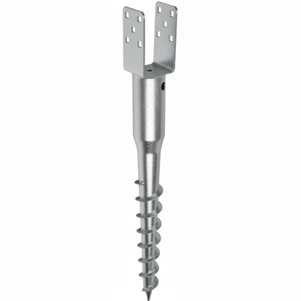 Fence Post Spike Ground Screw Heavy Duty Anchor Support for Fence Repair Post Support - DIYUK