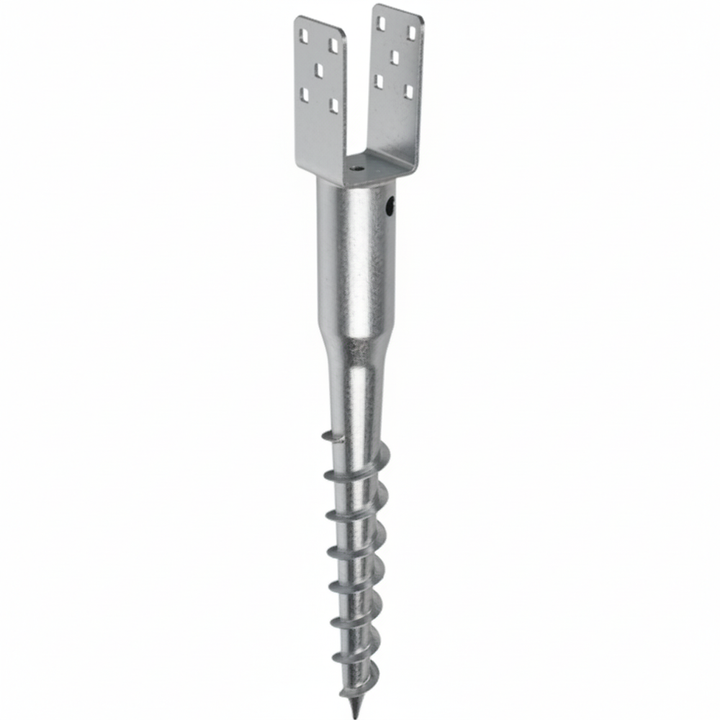 Fence Post Spike Ground Screw Heavy Duty Anchor Support for Fence Repair Post Support - DIYUK