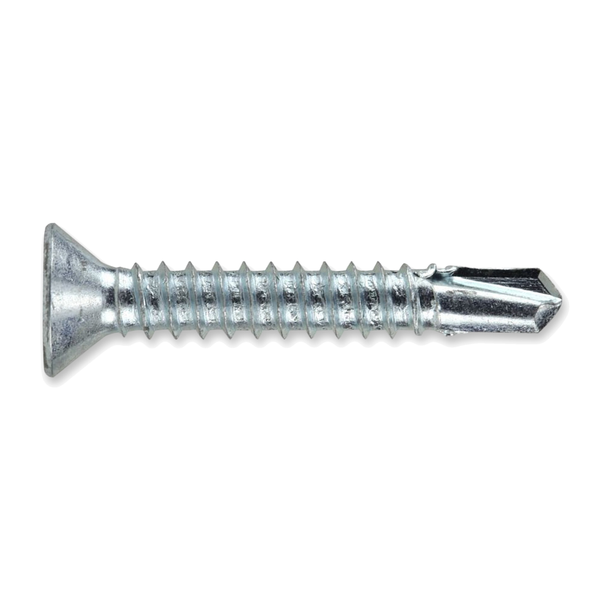 Self-Drilling Countersunk Screws Zinc Plated for Wood, Metal & PVC